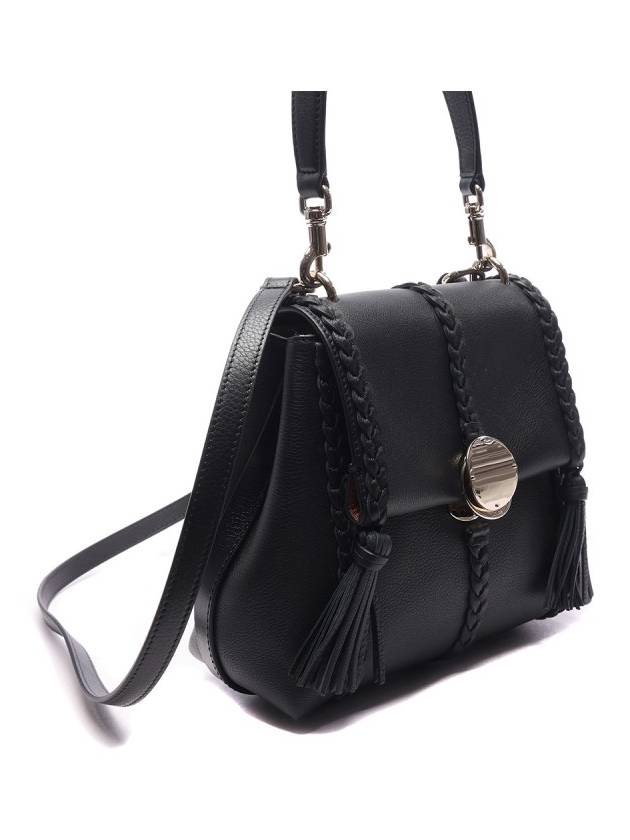 Penelope Leather Shoulder Bag Black - CHLOE - BALAAN 4