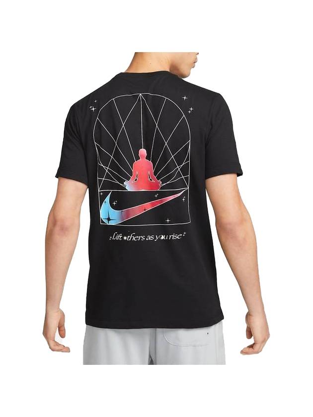 Dri-Fit Yoga Short Sleeve T-Shirt Black - NIKE - BALAAN 1