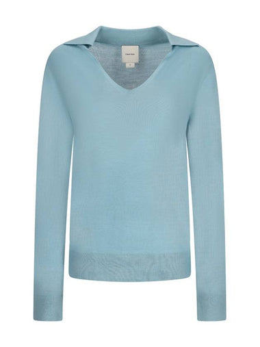 ACETATE BLEND POLO JUMPER - CALVIN KLEIN - BALAAN 1