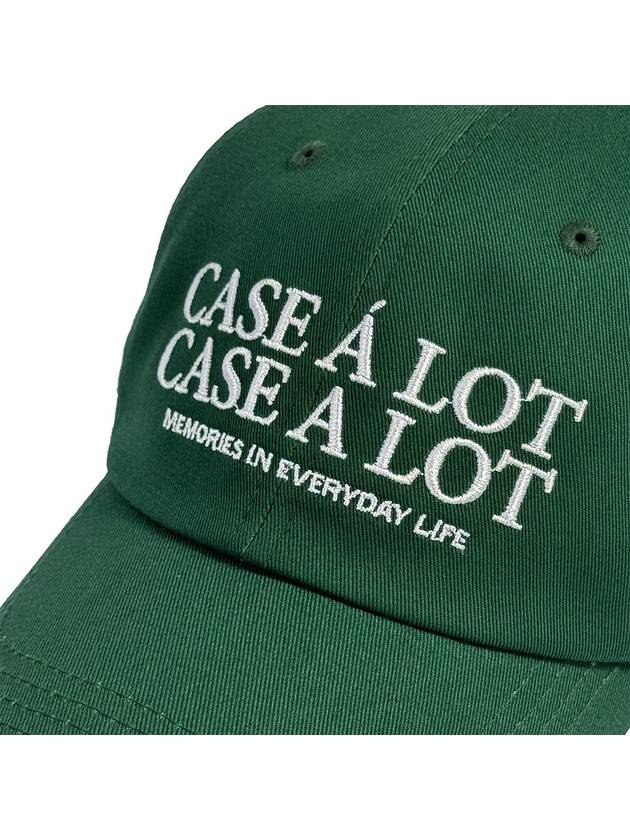 Slogon logo ball cap deep green - CASEALOT - BALAAN 4