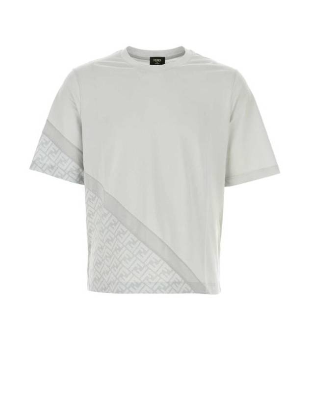 Jersey Short Sleeve T-Shirt Grey - FENDI - BALAAN 1