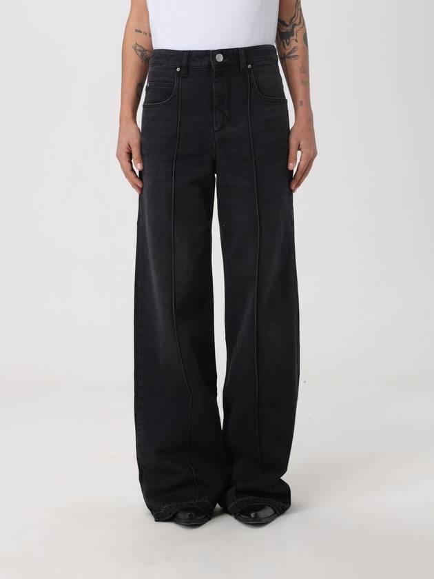 Noldy Denim Wide Jeans Black - ISABEL MARANT - BALAAN 2