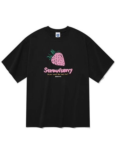 20 count pink strawberry short sleeve tshirt black - RADINEO - BALAAN 1