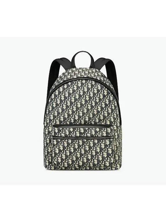 Oblique Rider Backpack Black Beige - DIOR - BALAAN 2