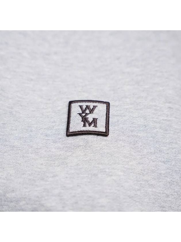 Back Logo Print Crew Neck Sweatshirt Grey - WOOYOUNGMI - BALAAN 6