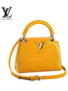 Capucine Mini Tote Bag Exotic Crocodile Bag Yellow N93372 - LOUIS VUITTON - BALAAN 1