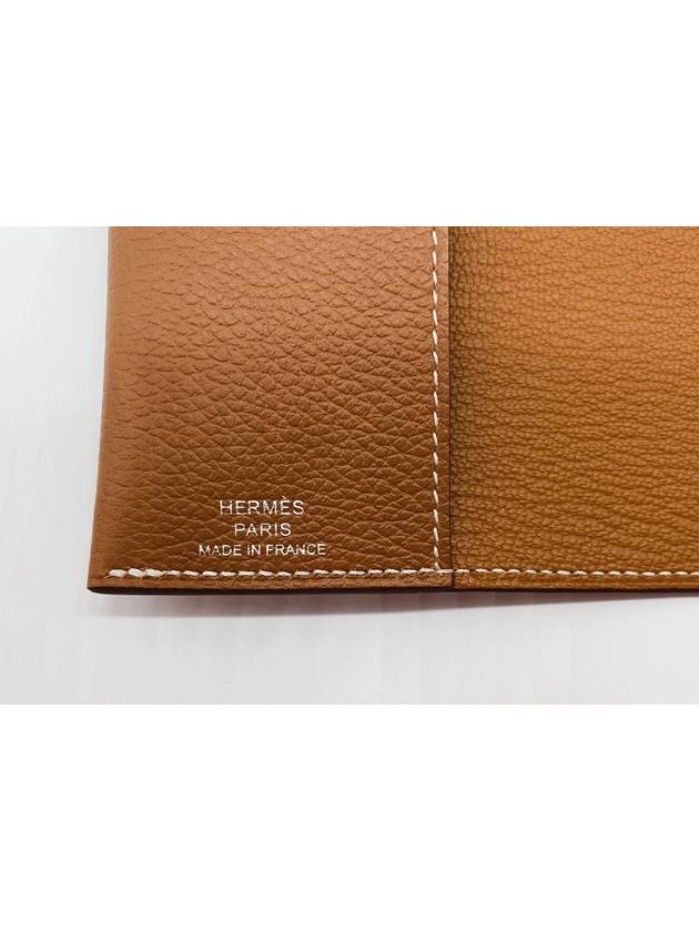 R.M.S Passport Holder Evercolor & Palladium Gold - HERMES - BALAAN 6