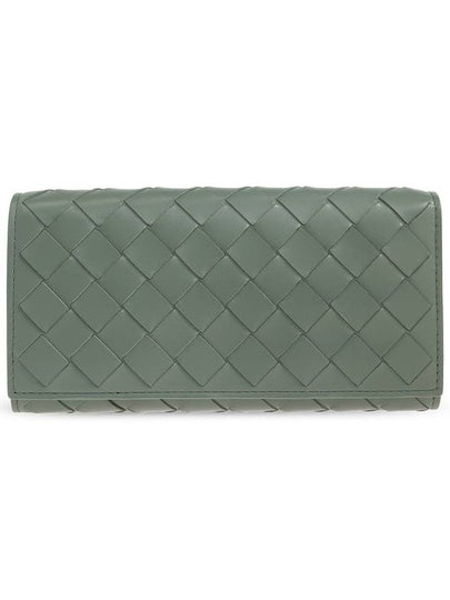 Intrecciato Flap Long Wallet Aloe - BOTTEGA VENETA - BALAAN 2