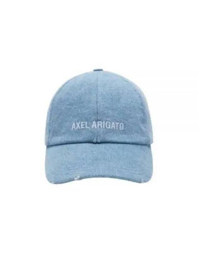 Block Distressed Ball Cap Washed Light Blue - AXEL ARIGATO - BALAAN 2