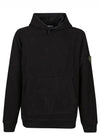 Compass Logo Patch Hoodie Black - STONE ISLAND - BALAAN 2