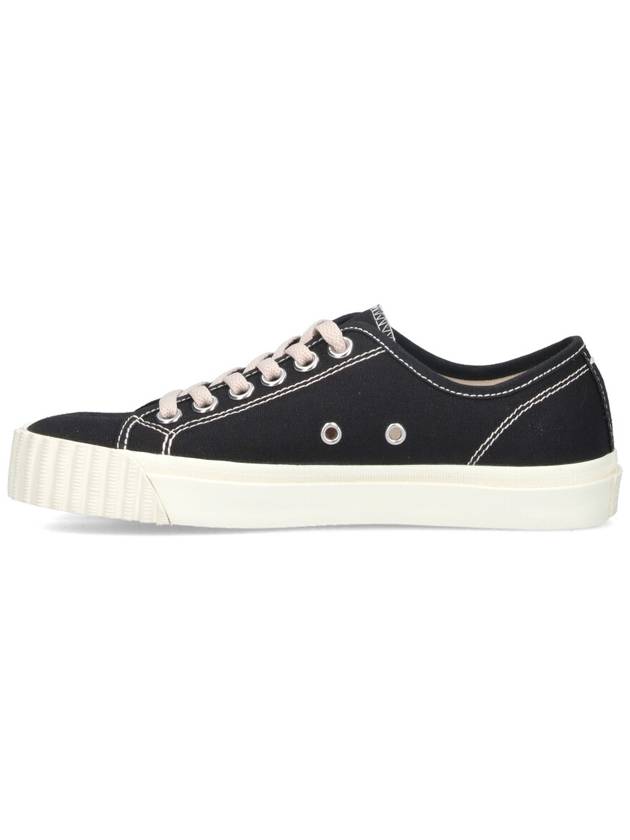 Tabi Canvas Low Top Sneakers Black - MAISON MARGIELA - BALAAN 4