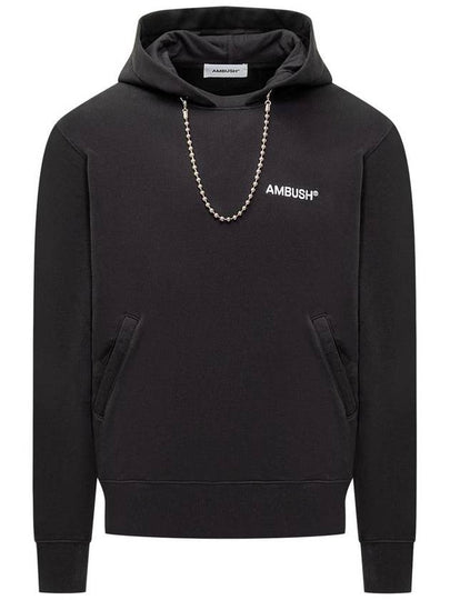 Ball Chain Detail Hoodie Black - AMBUSH - BALAAN 2