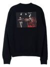 crewneck jersey cotton sweatshirt black - OFF WHITE - BALAAN 4