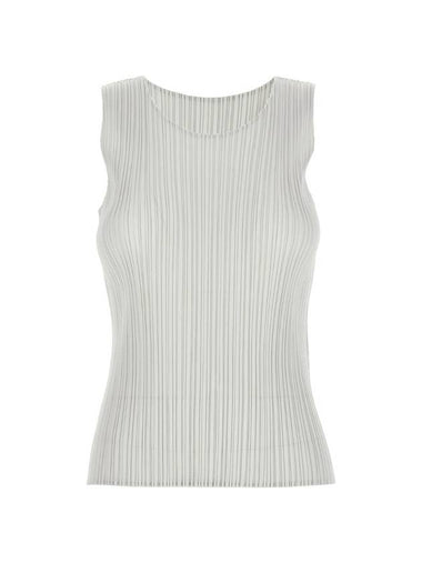 Pleated Polyester Sleeveless Grey - ISSEY MIYAKE - BALAAN 1