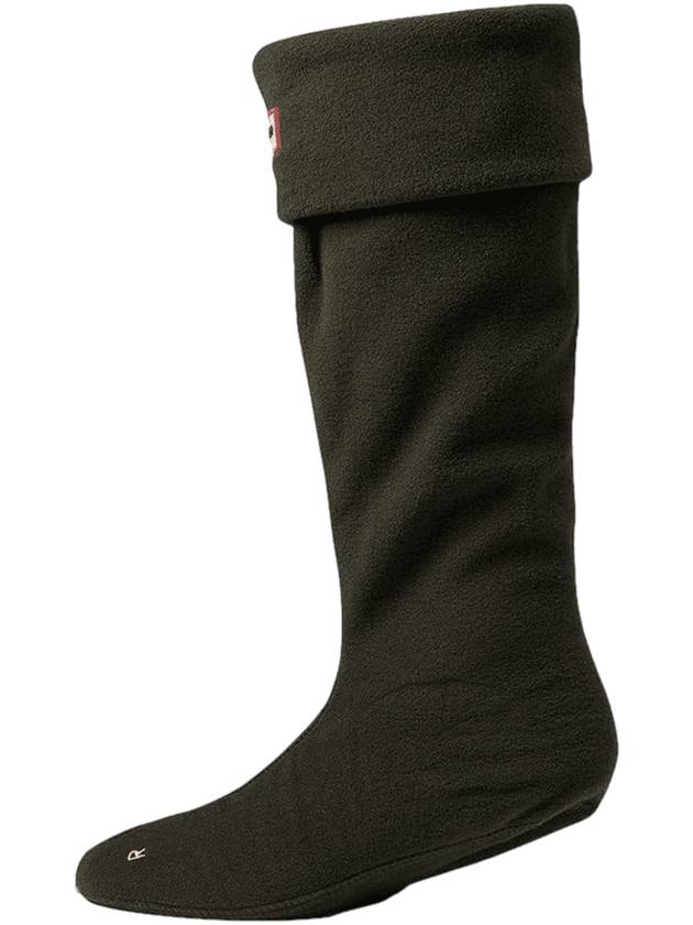 Recycled Fleece Cuff Tall Boot Socks Black - HUNTER - BALAAN 1