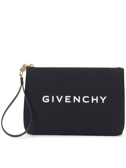 Logo Print Large Pouch Bag Black - GIVENCHY - BALAAN 2