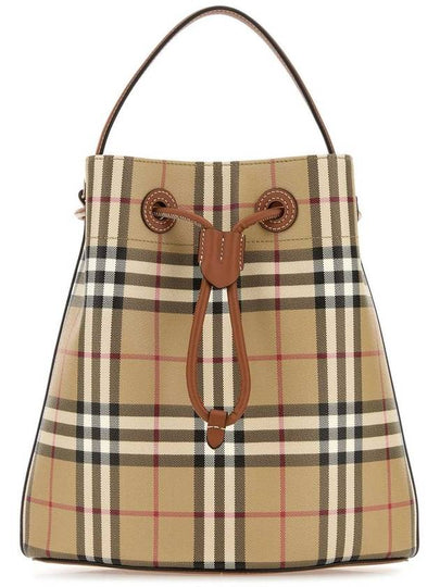 Vintage Check Bucket Bag Beige - BURBERRY - BALAAN 2