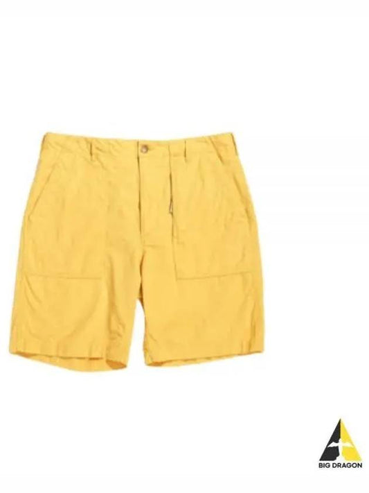 Fatigue Short C Yellow Cotton Sheeting MP306 ND033 Shorts - ENGINEERED GARMENTS - BALAAN 1