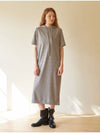 Hooded half midi dress gray - CORCA - BALAAN 3