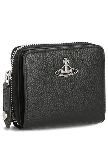 ORB logo 5107004JU S000D N403 zipper half wallet 1054244 - VIVIENNE WESTWOOD - BALAAN 1