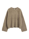 Sweater 244WRT873YA0106236 TRUFFLE MELANGE - TOTEME - BALAAN 1