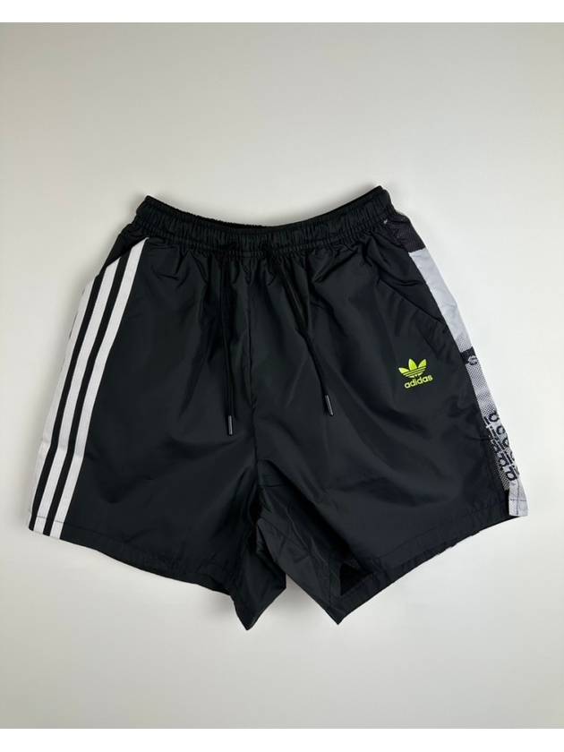 Trefoil Print Shorts Black - ADIDAS - BALAAN 2