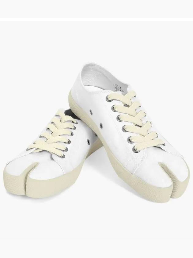 Tabi Canvas Low Top Sneakers White - MAISON MARGIELA - BALAAN 2