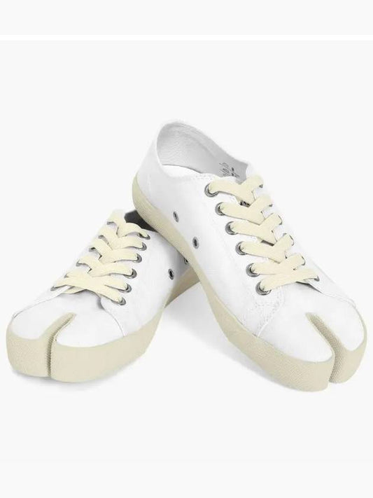 Tabi Canvas Low Top Sneakers White - MAISON MARGIELA - BALAAN 2