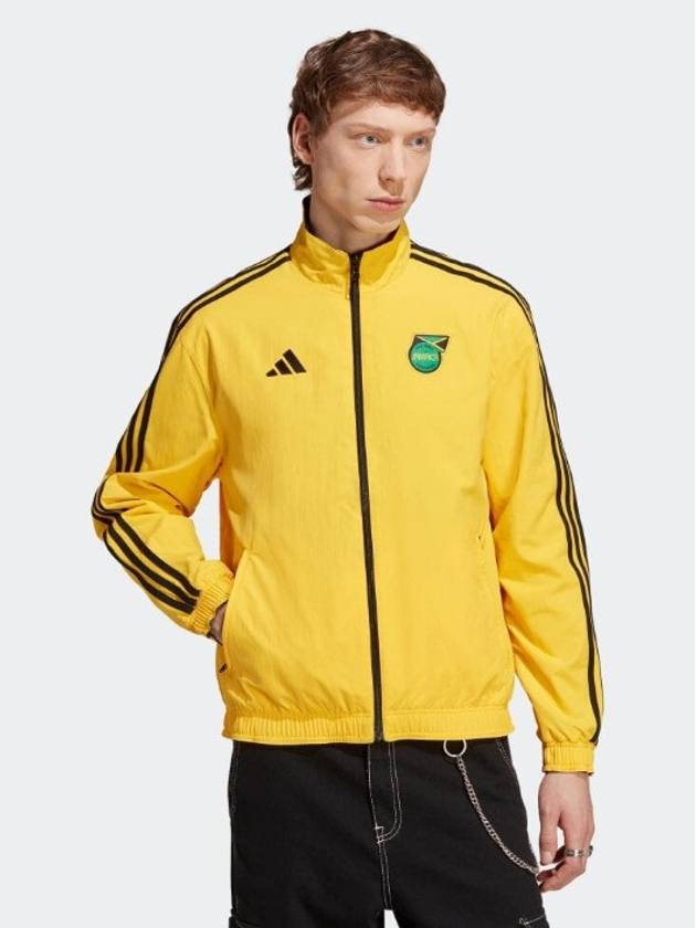 Reversible Jamaica Anthem Zip Up Jacket Yellow - ADIDAS - BALAAN 2