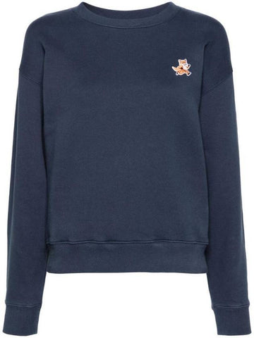 Speedy Fox Patch Comfort Sweatshirt Navy - MAISON KITSUNE - BALAAN 1