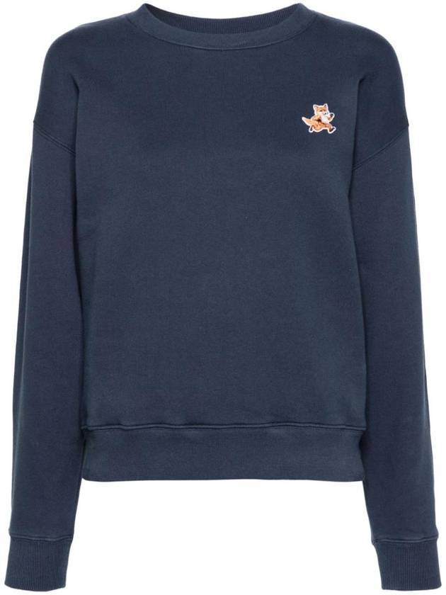 Speedy Fox Patch Comfort Sweatshirt Navy - MAISON KITSUNE - BALAAN 1