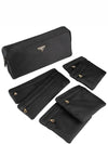 Triangle Logo Silk Satin Pouch Bag - PRADA - BALAAN 7