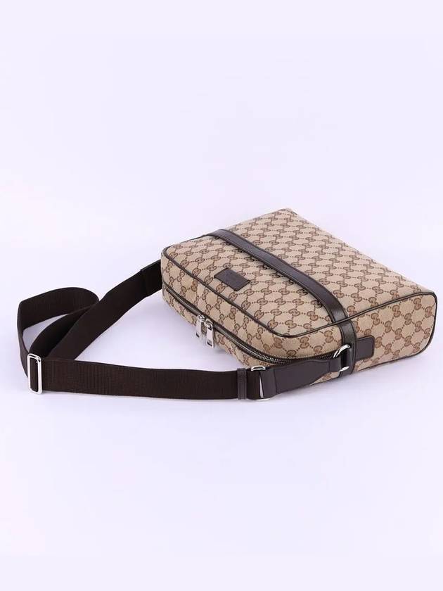 GG Monogram Canvas Messenger Bag Beige - GUCCI - BALAAN 4