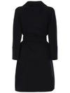 ARONA Belted Wool Coat Black 90161309 013 - MAX MARA - BALAAN 3