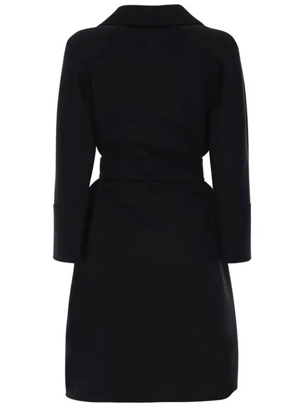 ARONA Belted Wool Coat Black 90161309 013 - MAX MARA - BALAAN 3