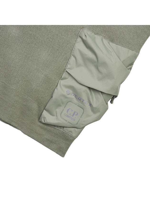 Metropolis Series Double Mix Pocket Sweatshirt Khaki - CP COMPANY - BALAAN 7