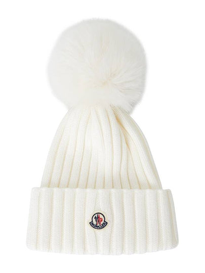 pom wool beanie white - MONCLER - BALAAN 2