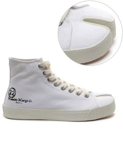 Tabi Canvas High Top Sneakers White - MAISON MARGIELA - BALAAN 2