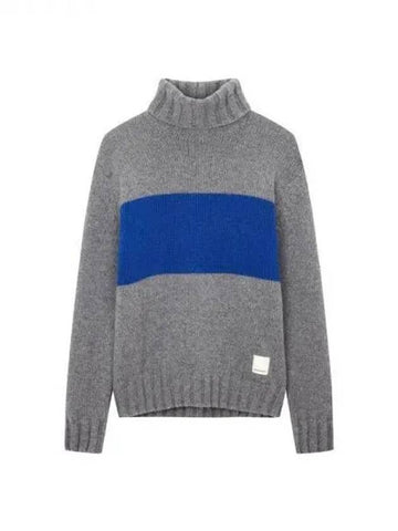 Men s color block turtleneck knit dark gray 270964 - EMPORIO ARMANI - BALAAN 1