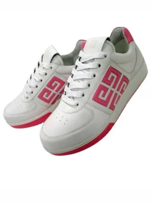 G4 Leather Low Top Sneakers Pink White - GIVENCHY - BALAAN 2