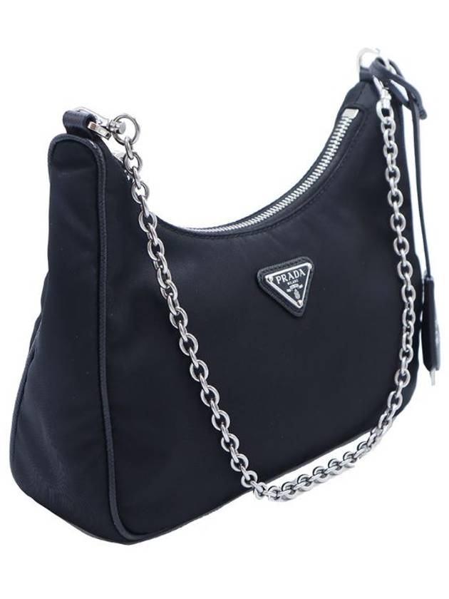 Women s Nylon Cross Bag Black Prada 1BH204 Re Edition Saffiano Trimming Hobo 2WAY - PRADA - BALAAN 5