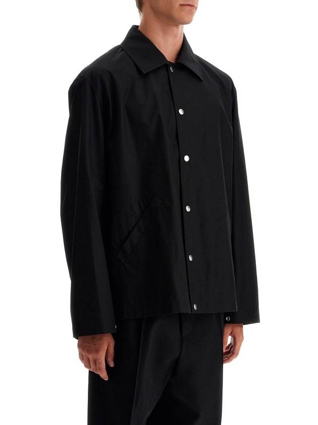 Back Logo Print Jacket Black - JIL SANDER - BALAAN 3