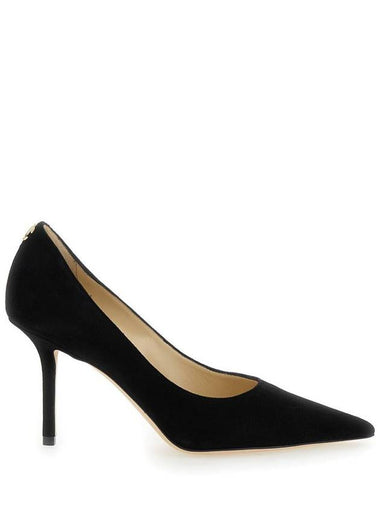 'Love' Black Pumps With Stiletto Heel In Suede Woman - JIMMY CHOO - BALAAN 1