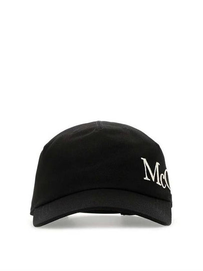 Embroidered Logo Ball Cap Black - ALEXANDER MCQUEEN - BALAAN 2