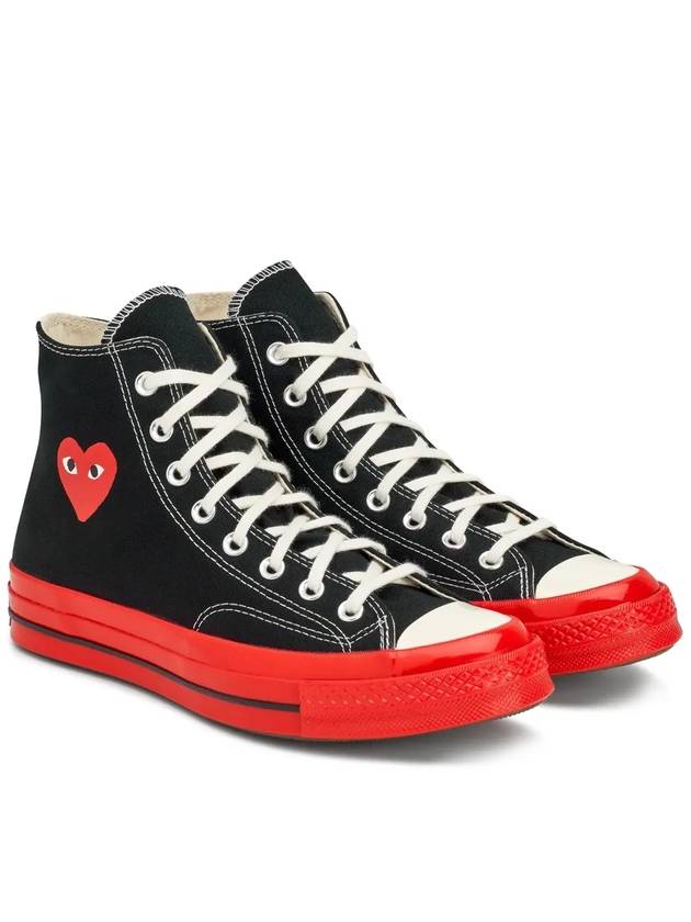 x Converse Chuck 70 High Red Sole Black A01793C - COMME DES GARCONS PLAY - BALAAN 6