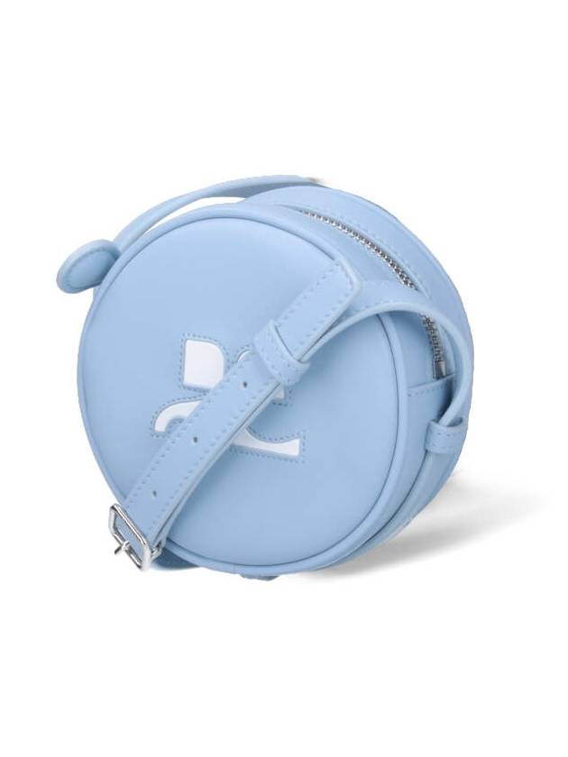 Re-Edition Circle Leather Cross Bag Blue - COURREGES - BALAAN 3