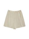 Women's DOMOND Shorts Light Yellow SHDO WS 000 OY - BASERANGE - BALAAN 2