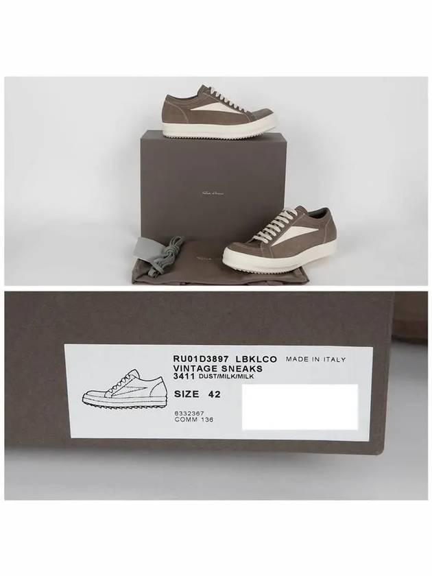 RU01D3897 LBKLCO 3411 Luxor Vintage Sneakers - RICK OWENS - BALAAN 7