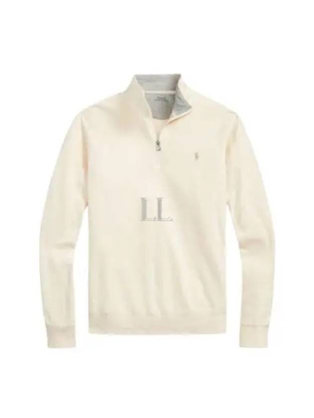 Pony Logo Half Zip-up Sweatshirt Cream - POLO RALPH LAUREN - BALAAN 2