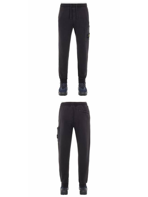 Waffen Patch Cotton Fleece Track Pants Black - STONE ISLAND - BALAAN 5